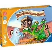 tiptoi Schatzsuche in der Buchstabenburg - Brettspiel - Gesellschaftsspiel für 1-4 Spieler, ideal für Kinder von 4 bis 7 Jahren. Fördert spielerisch das Buchstabieren und die Sprachentwicklung in nur 20 Minuten Spieldauer.