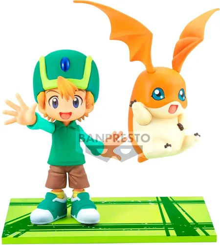 BANPRESTO Digimon - Takeru & Patamon - Figurine DXF - Action- & Spielfiguren, detailgetreue Sammlerfigur von Takeru & Patamon, ideal für Digimon-Fans und Sammler