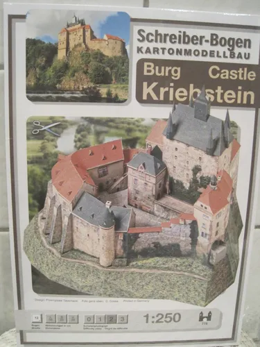 Burg Kriebstein 1:250 Kartonbausatz NEU Bastelbogen