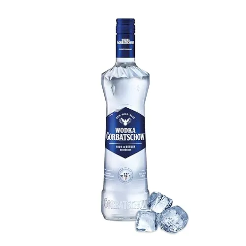 Wodka Gorbatschow 37,5% vol. - Premium Vodka mit absoluter Reinheit - Wodka ohne Geschmack, eiskalt und glasklar, perfekt für Cocktails und Longdrinks. Ideal für unvergessliche Momente mit Freunden.