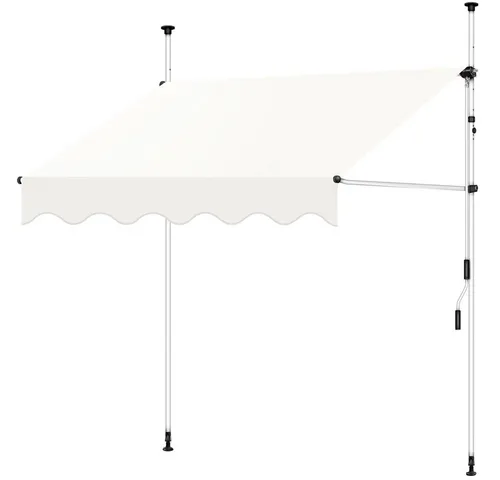 Melko Klemmmarkise mit LED - Klemm-Markisen für Balkon und Terrasse, ausgestattet mit LED-Beleuchtung für stimmungsvolle Abende im Freien.