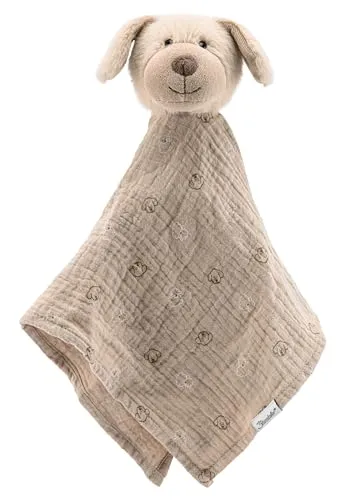 Sterntaler Schmusetuch L Hund Lucky - Kuscheltuch mit Hundemotiv, ideal zum Trösten und Spielen, ca. 33 cm groß, perfekt für Babys und Kleinkinder.