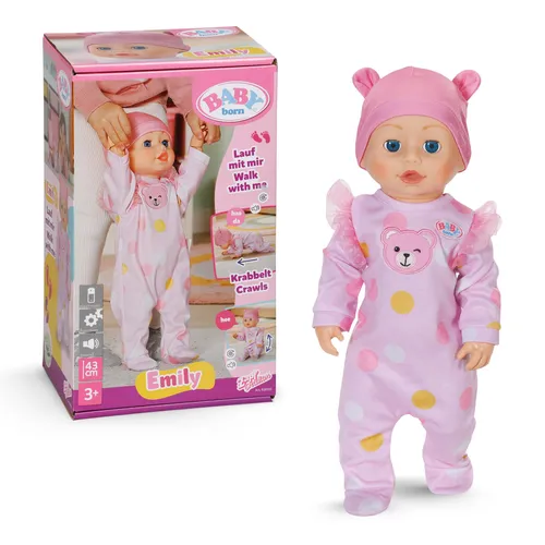 BABY born Emily Walk with me 43cm - Puppen & Zubehör, interaktive 43cm Puppe, die mit dir gehen kann und für viel Spielspaß sorgt.