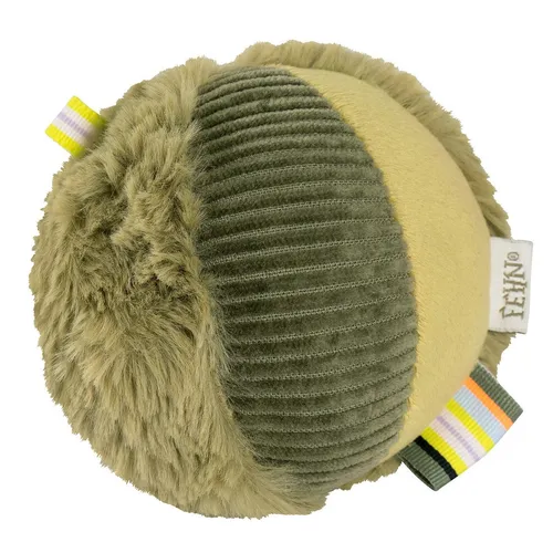 Fehn Rasselball Ø 9cm Chamäleon Lazy, Crazy & Pink Khaki/Olive TOP