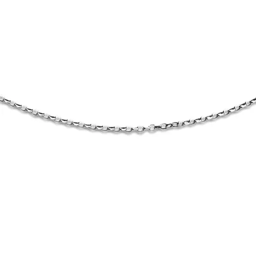 DUR Schmuck geschliffene Ankerkette 45cm, Silber 925/- rhodiniert (K2246.45)