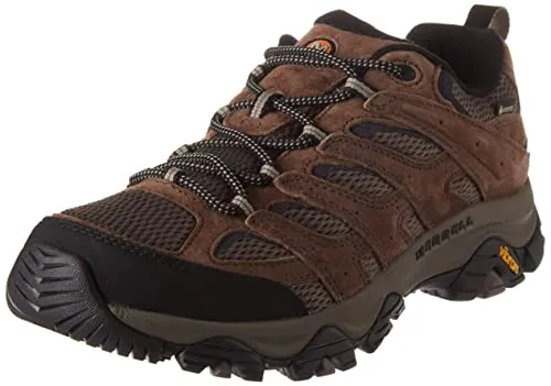 Merrell Herren Moab 3 GTX Wanderschuh – Bracken, 47 EU - Wanderschuhe mit Obermaterial aus Schweinsleder und Netzstoff, 100 % recycelte Schnürsenkel, Balgzunge für Schmutzschutz und Vibram TC5+ Gummisohle für besten Halt.
