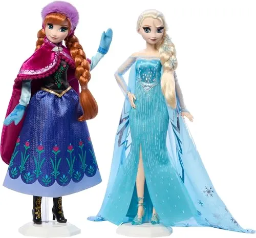 Mattel Die Eiskönigin Anna & Elsa Puppen-Set – Disney-Prinzessinnen in Sammlerausgabe