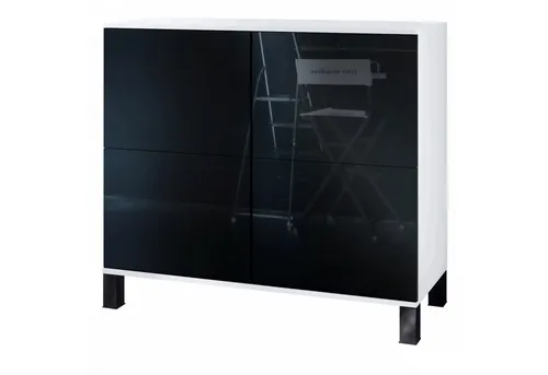 Vladon Kommode Rova V3 in schwarz von Vladon