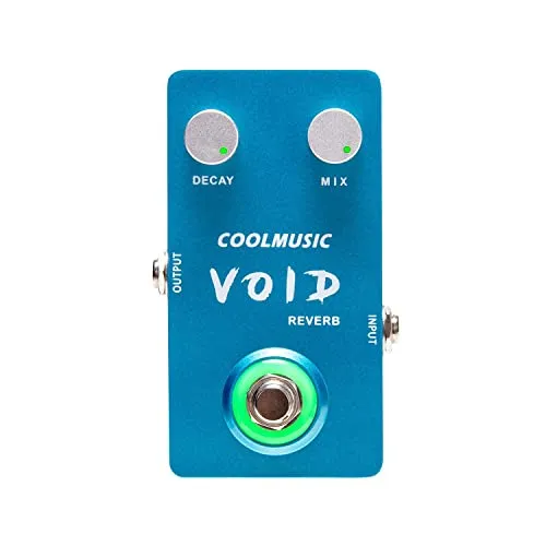 COOLMUSIC C-RV01 Reverb Gitarren-Effektpedal, Gehäuse aus Aluminiumlegierung