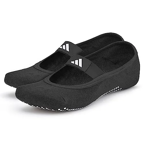 adidas Yoga-Socken S/M - Optimaler Grip für Yoga - Ideal für Yoga und Pilates, bieten diese Socken aus 100 % Baumwolle mit Gummi-Griffpunkten maximalen Halt und Traktion. Hygienisch und leicht zu reinigen, perfekt für das Training zu Hause oder im Studio.