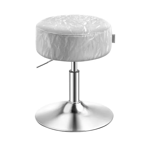 VASAGLE Schminkhocker, höhenverstellbar, 360° drehbar, PU