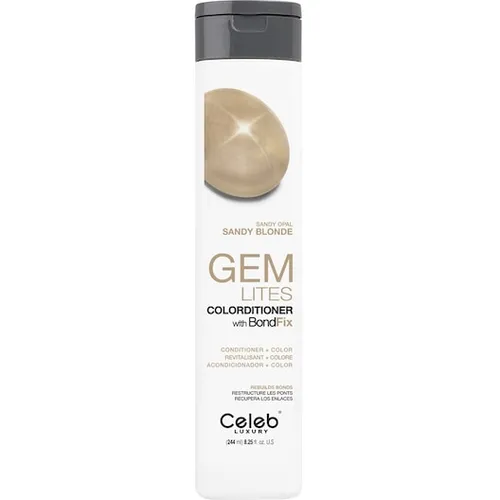 Celeb-Luxury Gem-Lites Colorditioner Sandy Opal - Sany Blonde 244 ml - Coloration für strahlendes Haar, mit Bondfix-Technologie für Farbpflege und -verstärkung ohne schädliche Inhaltsstoffe.