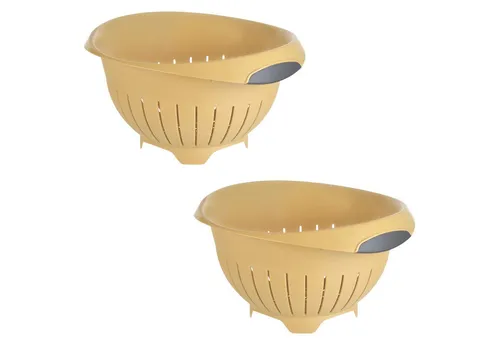 Engelland Nudelsieb Abtropfsieb, Seiher, Kunststoff, (Vorteils-Set, 2-St., Ø 24,5 cm), spülmaschinengeeignet, BPA-frei, lebensmittelecht