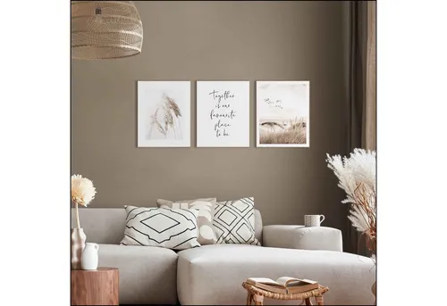 Reinders! Wandbild Zusammen Kraniche in gelb von Reinders!