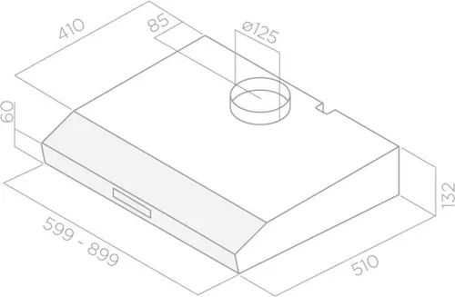 Elica KREA GFA WH F 60 Einbaudunstabzugshaube von Elica