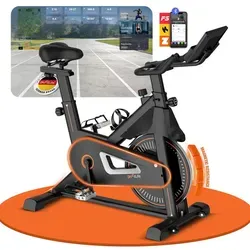 DH FitLife Heimtrainer Fahrrad – Magnetischer Hometrainer mit Pulssensor