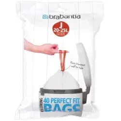 Brabantia (J) Müllbeutel, 20-25 Liter 11 56 08 , 1 Spenderpackung = 40 Müllbeutel