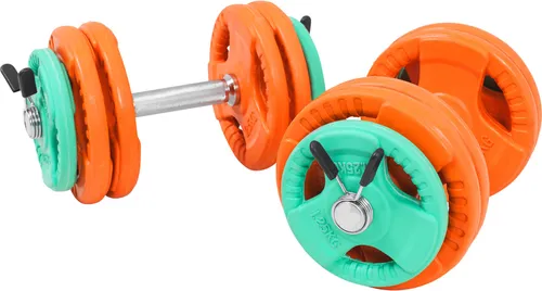 GORILLA SPORTS Hantel-Set 30 kg mit Gummi Gripper