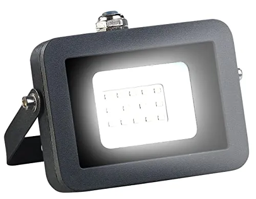 Luminea Strahler außen: Wetterfester LED-Fluter, 10 W, 900 lm, IP65, 6.500 K, tageslichtweiß (Arbeitsleuchte LED, Strahler Außenbeleuchtung, Tageslicht)