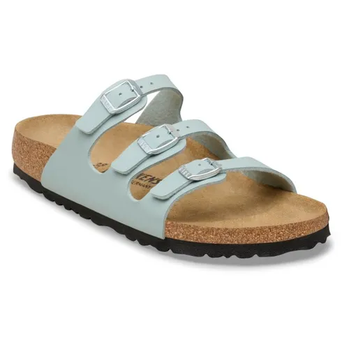 Birkenstock Florida Birko-Flor Sandalen 37 Narrow - Türkis - Stylische und bequeme Sandale für Alltag und Freizeit. Größe: 37 Narrow; Farbe: Türkis. Ideal für Reisen und entspannte Tage. Entdecken Sie weitere Birkenstock-Angebote bei Bergfreunde.de!