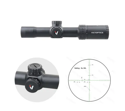 Vector Optics Victoptics OPSL32 S4 1.5-6x28 Zielfernrohr (Ideal für Jagd, Sport und Airsoft)