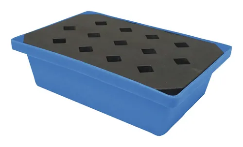 Emtez PE-Auffangwanne für Kleingebinde 59,5 x 39,5 x 17 cm - ST20B - Auffangwanne mit 22 Liter Fassungsvermögen, ideal zum sicheren Auffangen von Flüssigkeiten und Schutz vor Umweltschäden.