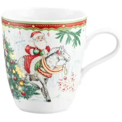 SELTMANN WEIDEN Life Zusatzsortiment Becher mit Henkel 0,40 l - Weihnachtsmänner - 1 STÜCK - EINZELARTIKEL (WUNSCHMENGE WÄHLEN)