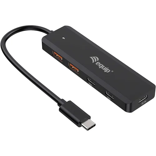 Equip USB-Hub 4-Port 3.2/C->2xUSB-C 2xUSB-A 10Gbps o.Netz.sw