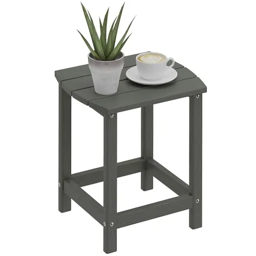 Wetterfester Gartentisch 48 x 37 x 46 cm aus HDPE - Kompakter und moderner Balkontisch, ideal für den Innen- und Außenbereich. Mit wetterfester Oberfläche, perfekt für entspannte Stunden im Freien. Einfache Montage und pflegeleicht!