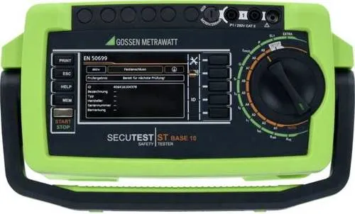Gossen Metrawatt SECUTEST LEMONGREEN Gerätetester-Set - Kalibriertes Prüfgerät für Elektroprofis, ideal für tägliche Prüfungen mit umfassendem Prüfumfang, vom DAkkS-akkreditierten Labor.
