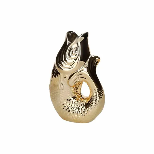 Giftcompany Monsieur Carafon Vase/Karaffe Fisch S Gold 1,2l von GIFTCOMPANY