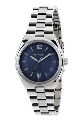 Breil Armbanduhr Mann LINK quadrante blau e uhrarmband in Stahl, Werk TIME JUST - 3H QUARZUHR