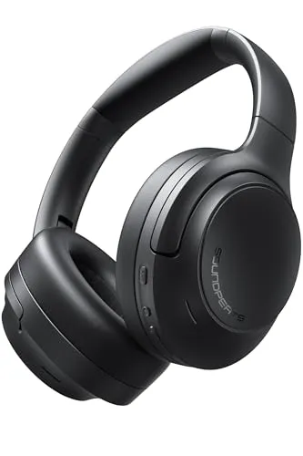 SoundPEATS Cove Pro Over Ear Kopfhörer Kabellos Bluetooth, Hybrid Aktive Noise Cancelling bis 56 dB, LDAC Hi-Res Wireless Audio, 95 Std Akku, 7 Mikrofone Kristallklare Anrufe, Faltbar, Bluetooth 6.0