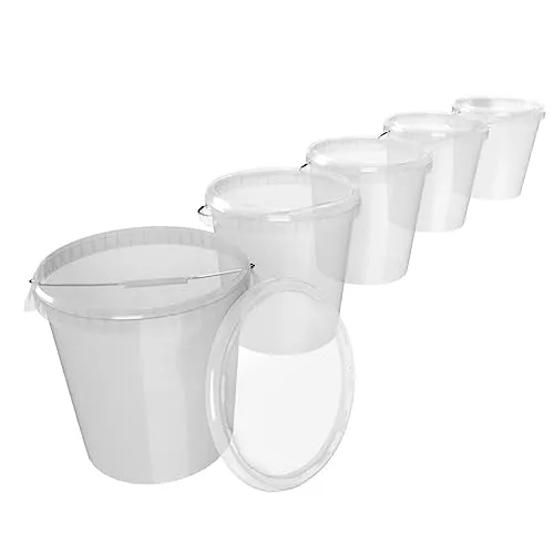 Eimer mit Deckel 30 Liter in weiß von FixedByU