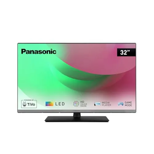 Panasonic TB-32S45AEZ 32 Zoll Full HD LED Smart TV - Fernseher mit TiVo Smart TV, Google- und Alexa-Sprachsteuerung, Gaming-Modus und HDR für ein außergewöhnliches visuelles Erlebnis und flexible Unterhaltung.