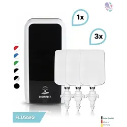 SET: Desinfektionsspender SENSOR, berührungslos Blanc Cosmos + 3x 1-L Haut- und Händedesinfektion - PRODUKTSET