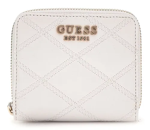 Guess Geldbörse Small Zip Around Wallet in weiß von GUESS