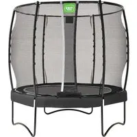 EXIT Allure Premium Trampolin ø253cm - schwarz - Trampolin mit Premium Sicherheitsnetz und EXIT Foot Protection System für höchste Sicherheit. Extra lange Federn sorgen für perfekten Sprung und weiche Landung.