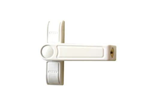 Abus 89627 Fenster Zusatzsicherung 2410 weiß AL0145 - Fenstersicherungen - Abschließbare Fensterzusatzsicherung in Weiß für erhöhte Sicherheit Ihres Zuhauses.