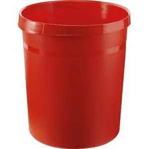 Han Papierkorb 18190-17, rot, aus Kunststoff, 18 Liter