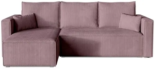 BROMARKT Ecksofa mit Schlaffunktion - Sofas & Couches – Mit Schlaffunktion und praktischem Bettkasten für zusätzlichen Stauraum, ideal für Gäste und modernes Wohnen.