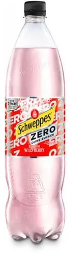 Schweppes Wild Berry Zero 1,25 l - Säfte: Erfrischendes, zuckerfreies Getränk mit spritzigem Fruchtgeschmack und kalorienarmer Zero-Formulierung für bewusste Genießer.