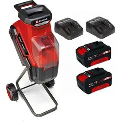 Einhell Messerhäcksler REDAXXO 36/25 mit 2 Akkus - Messerhäcksler für effizientes Häckseln von Gartenabfällen, inkl. 2 x 4.0 Ah Akkus und Ladegeräten für kabellosen Einsatz.