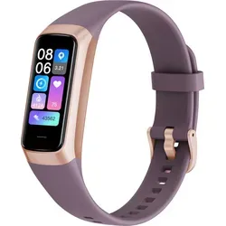 INF Schlanke Smartwatch mit Gesundheitsüberwachung und Individualisierung Violett - Violett