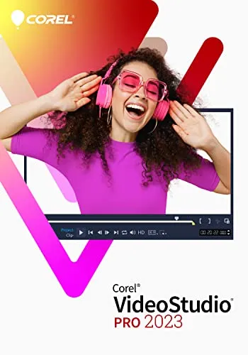 Corel VideoStudio 2023 Pro - Videoschnittsoftware für kreative Filme - Multimedia-Software mit umfassenden Bearbeitungsfunktionen, kreativen Filtern und Übergängen für beeindruckende Videos auf Windows 11.
