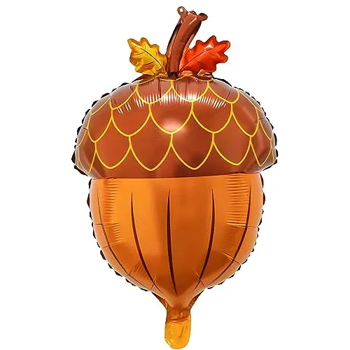 Folienballon Herbst Eichel Design, ca. 64 * 42 cm