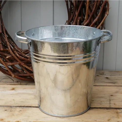 Zinkeimer 10 Liter mit Griffen