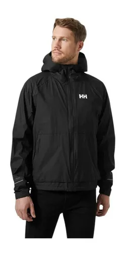 Helly Hansen Fast Light Rain Jacket schwarz M - Outdoor Freizeitjacke für Herren, atmungsaktiv und wasserdicht mit HELLY TECH PROFESSIONAL-Technologie, ideal für regnerische Tage in der Stadt und ausgestattet mit reflektierenden Designdetails für mehr Sicherheit.