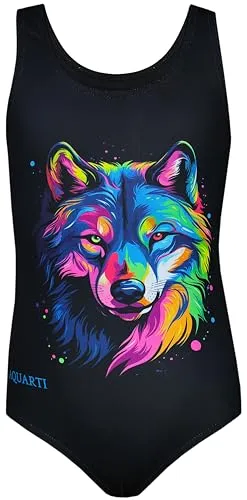 Aquarti Mädchen Badeanzug mit Ringerrücken von Aquarti