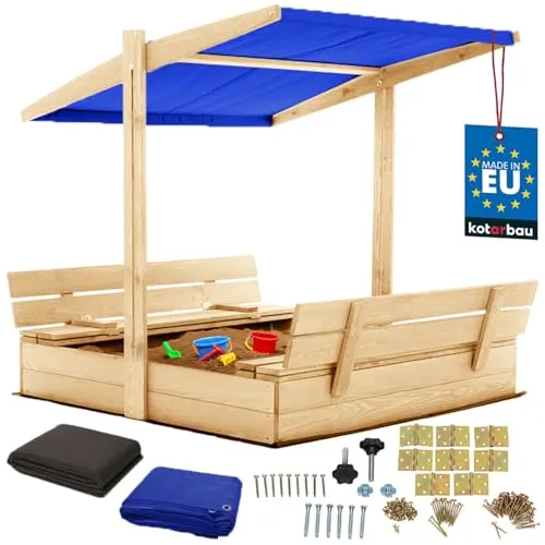 KOTARBAU® Sandkasten mit Dach 120x120 cm